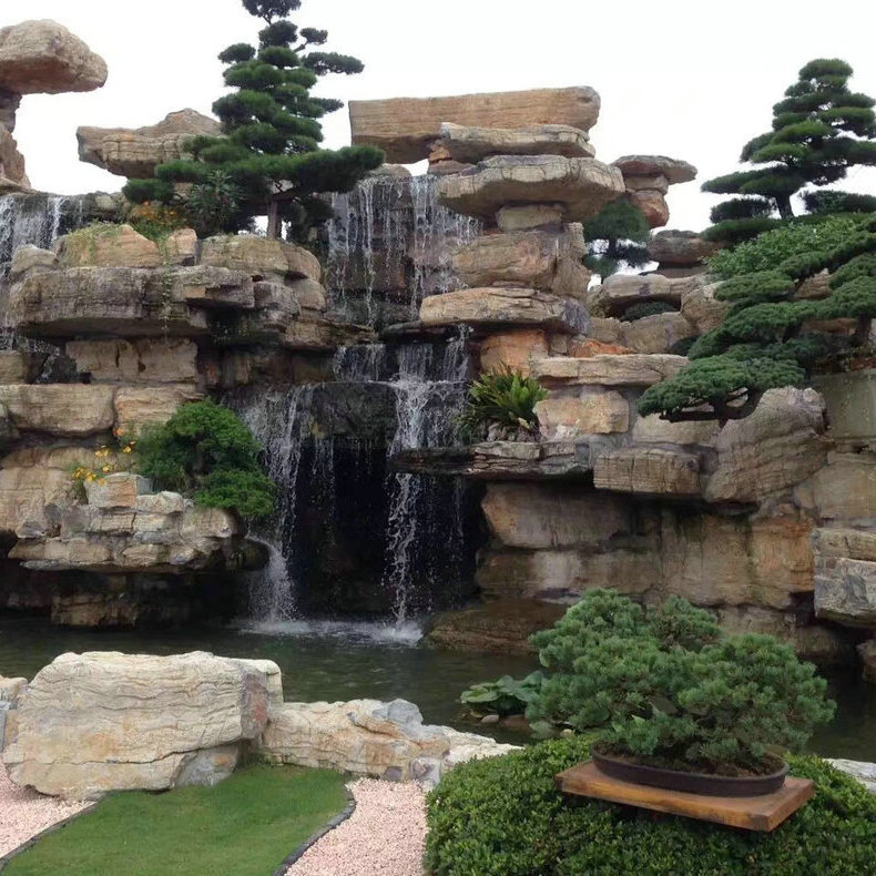 石屹青色千層石 假山園林造景的藝術(shù)與自然